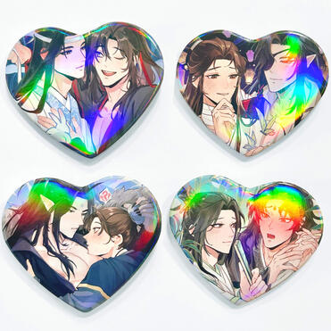 Danmei (MXTX) Holographic Badges