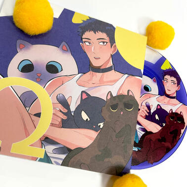 Vinyl Coaster- Original Character Vinyl Coaster- Original Character